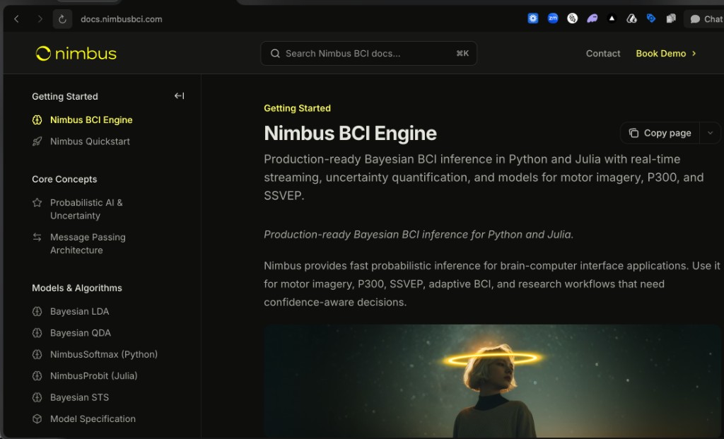 Nimbus BCI Engine documentation at docs.nimbusbci.com